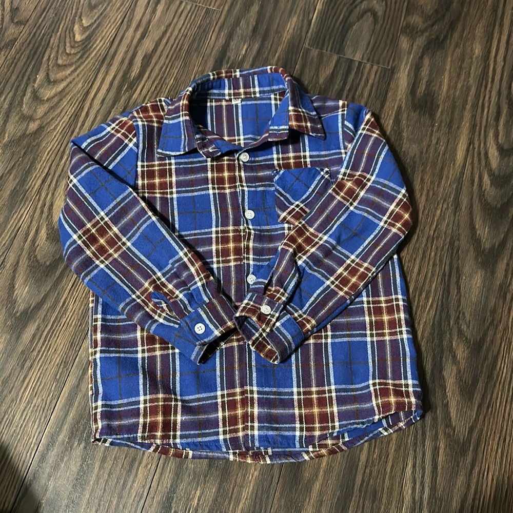 Boys flannel button up